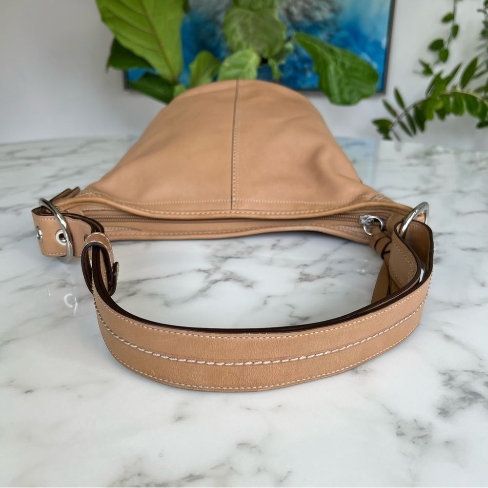 COACH Vintage Y2K Bleecker Duffle Crossbody Shoudler Bag Camel Leather F13353 - Picture 5 of 16